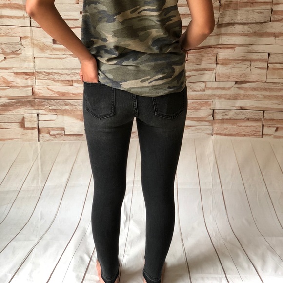 HP UNHEMED DISTRESSED MACHINEJEAN - Picture 2 of 4